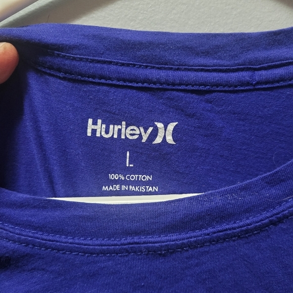 Hurley Royal Blue Logo Front Tshirt L - Picture 5 of 6